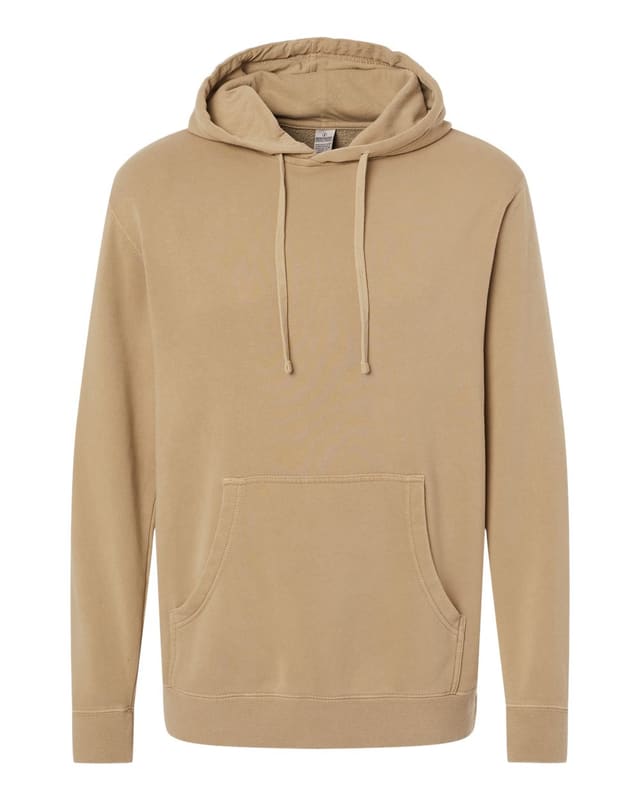 Independent Trading Company Unisex Midweight Pigment Dyed Hooded Sweatshirt with your logo