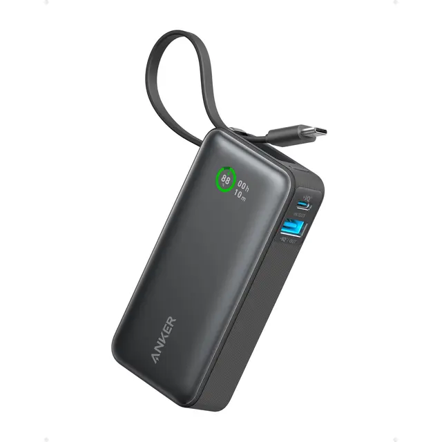 Anker Nano Power Bank (30W, Built-In USB-C Cable) with your logo