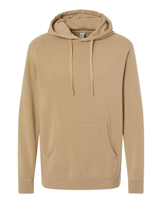 Independent Trading Company Unisex Midweight Pigment Dyed Hooded Sweatshirt with your logo